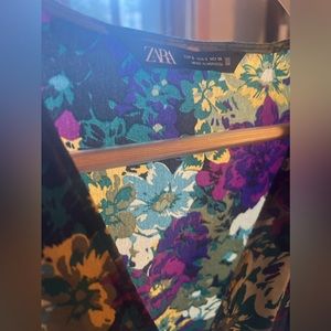 Zara flower mini dress